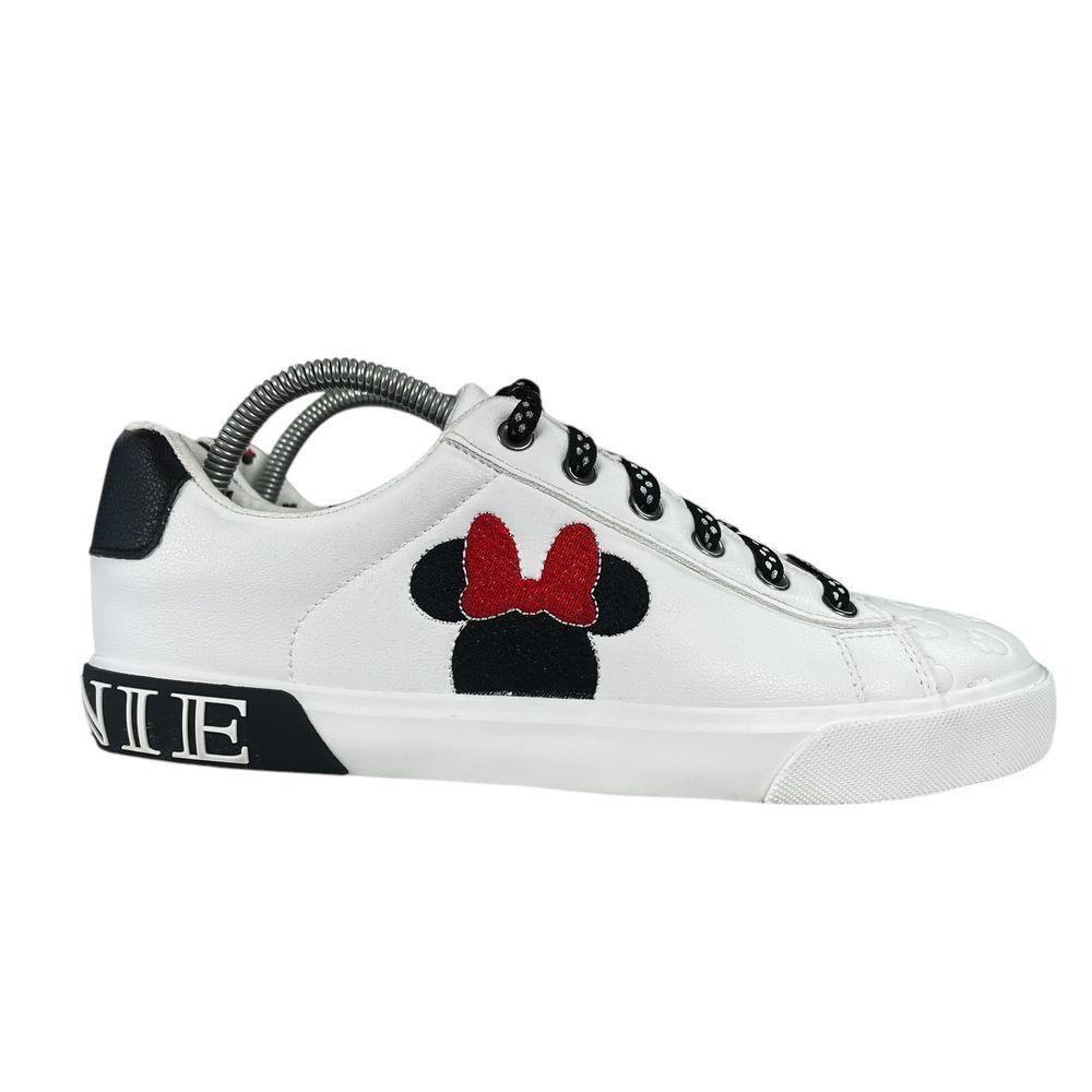 Disney White and Black Athletic Shoes with Red Accents